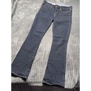 GAP 1969 Women Stretch Bootcut Denim Dk Wash Blue Jeans Size‎ 30L /10 Curvy Cut
